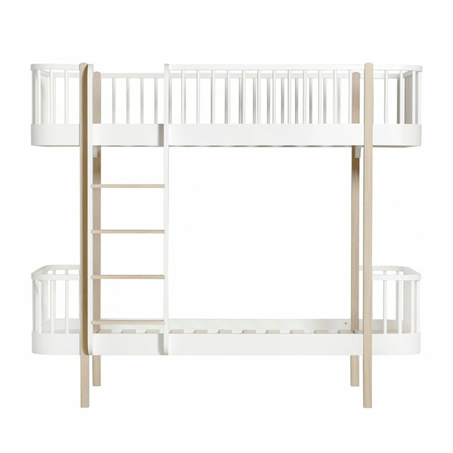 Kids Furniture * | Oliver Furniture Wood Bunk Bed White/Oak