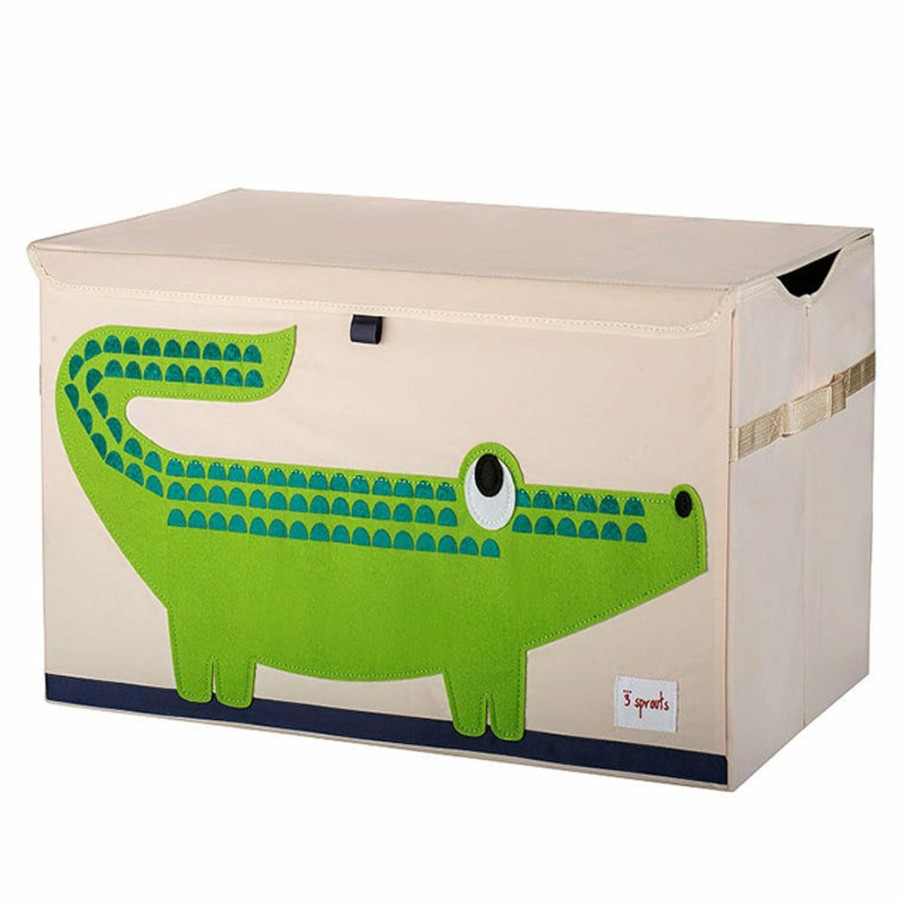 Kids Interiors & Decor * | 3 Sprouts Large Toy Chest Crocodile Toy Chests