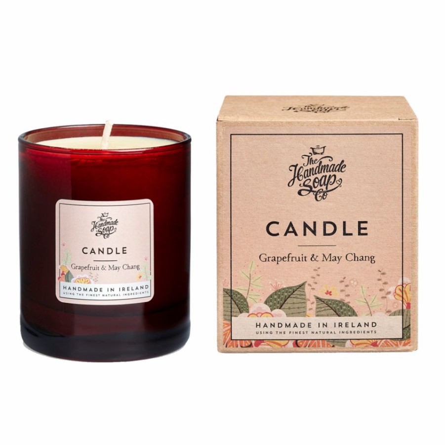 Gifts * | The Handmade Soap Company Soy Wax Candle Grapefruit & May Chang Candles & Diffusers