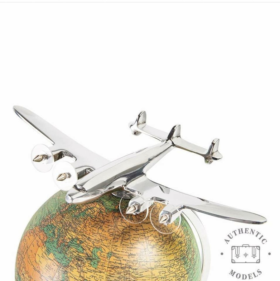 Kids Interiors & Decor * | Authentic Models Aviation Desk Globe On Top Of The World Decorative Items