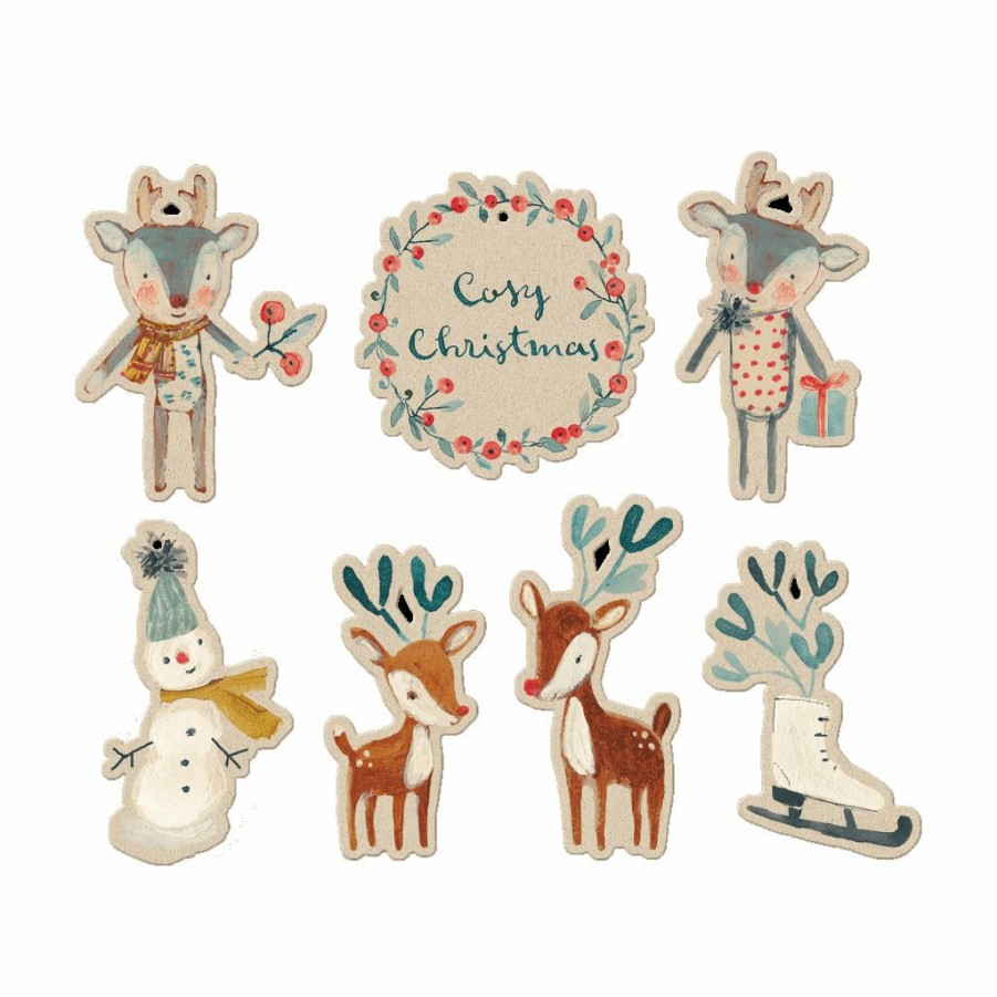 Play * | Maileg Mice & Bunnies Maileg Cosy Christmas Gift Tags