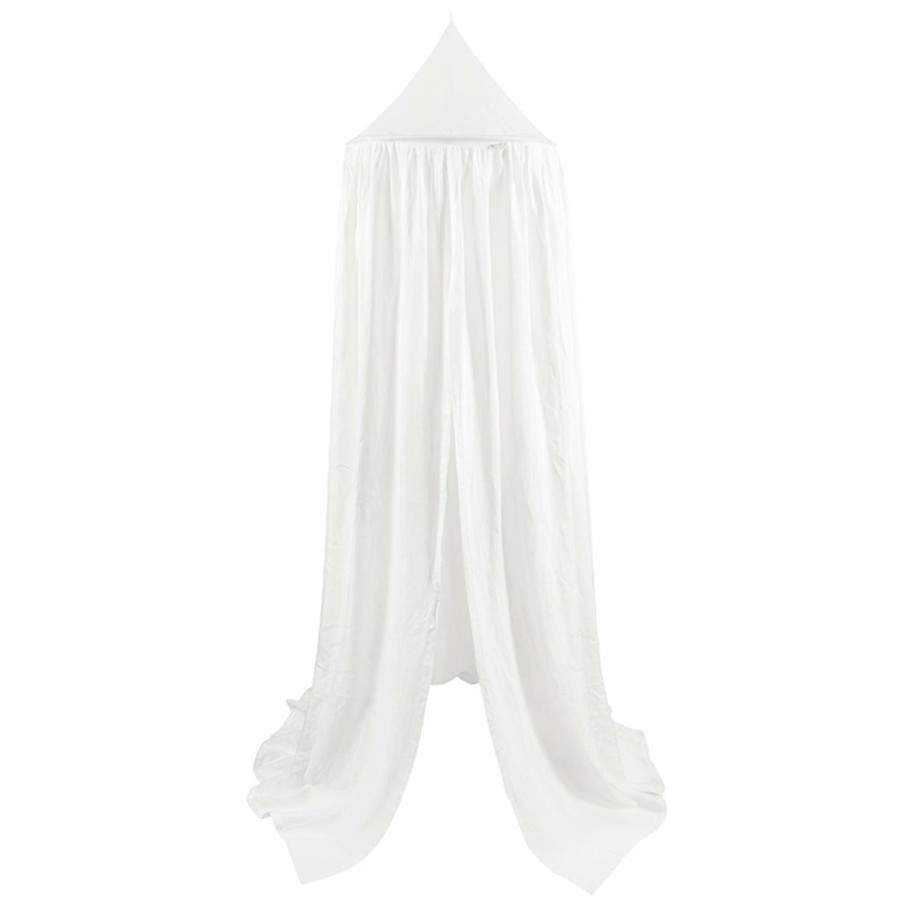 Kids Interiors & Decor * | Cotton & Sweets Linen Canopy White Canopies & Teepees