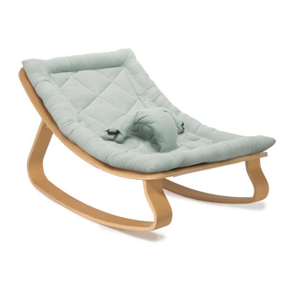 For Baby * | Charlie Crane Levo Baby Rocker Beech + Organic Farrow Cushion