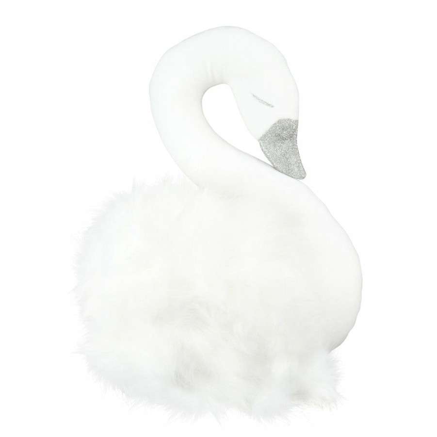 Kids Interiors & Decor * | Cotton & Sweets Wall Decoration White Swan Decorative Items