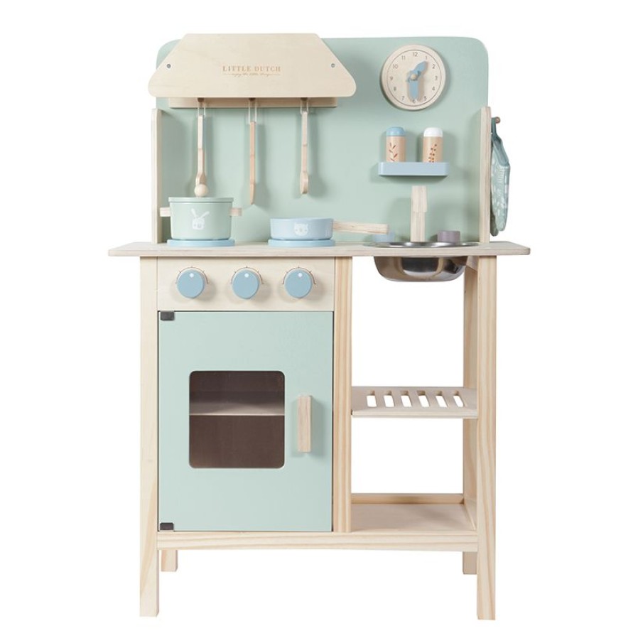 Gifts * | Little Dutch Wooden Toy Kitchen Mint Wooden Toys