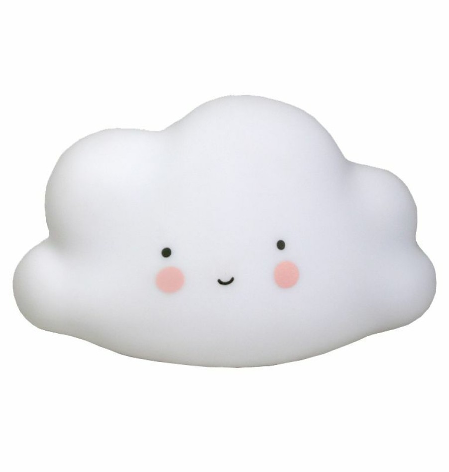 Kids Interiors & Decor * | A Little Lovely Company Mini Cloud Light White