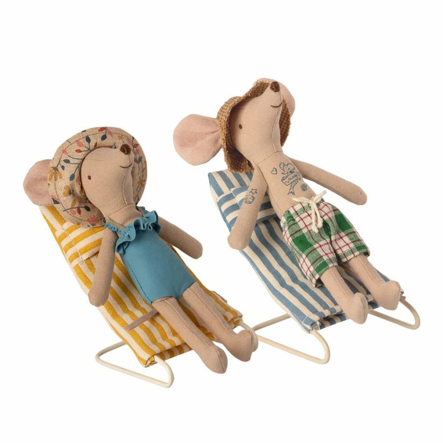 Play * | Maileg Mouse Beach Chair Set