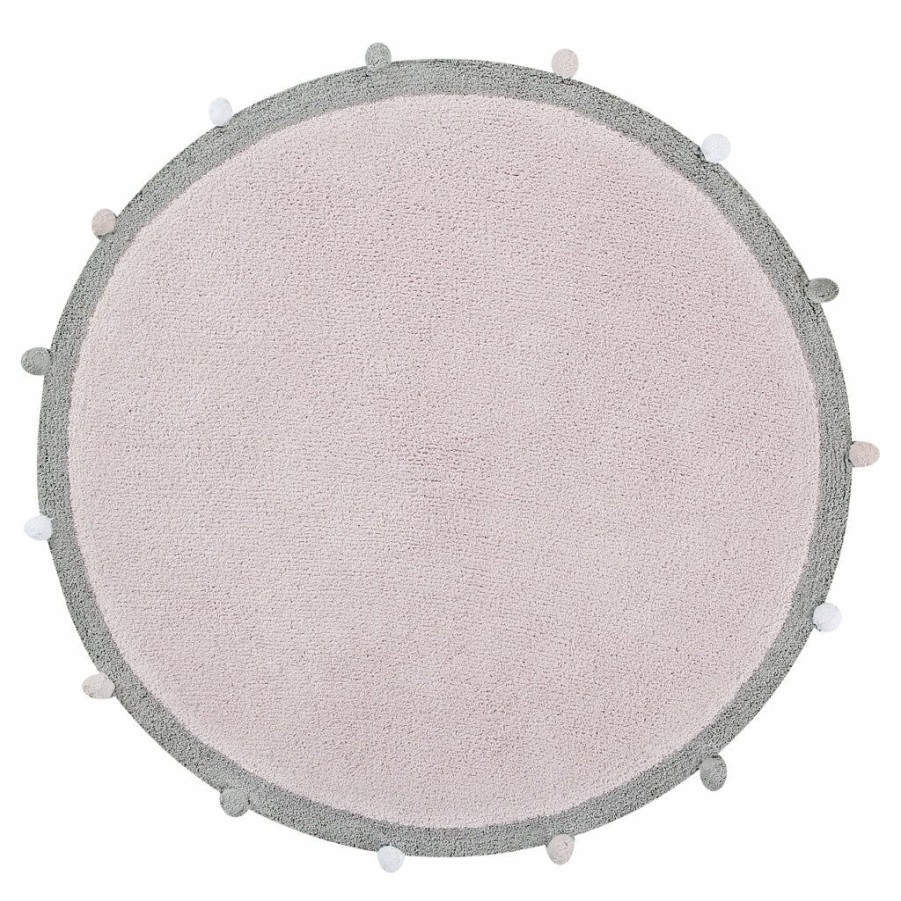 Kids Interiors & Decor * | Lorena Canals Machine Washable Rug Bubbly Soft Pink Rugs