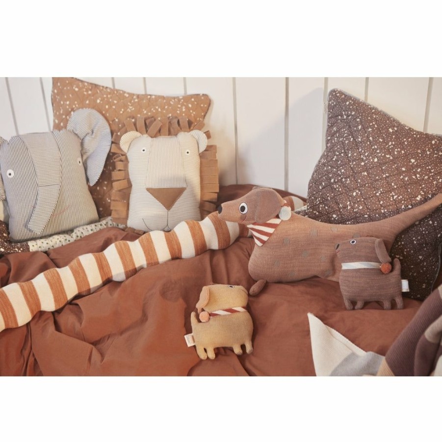 Kids Interiors & Decor * | Oyoy Hunsi Dog With Puppies Coco & Max Cushions