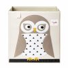 Kids Interiors & Decor * | 3 Sprouts Toy Storage Box Owl Toy Storage Boxes