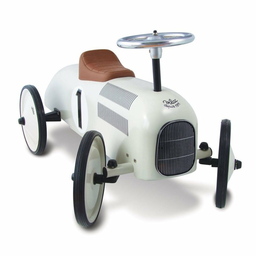 Gifts * | Kids Bikes & Ride Ons Vilac Vintage Ride On Car Off White