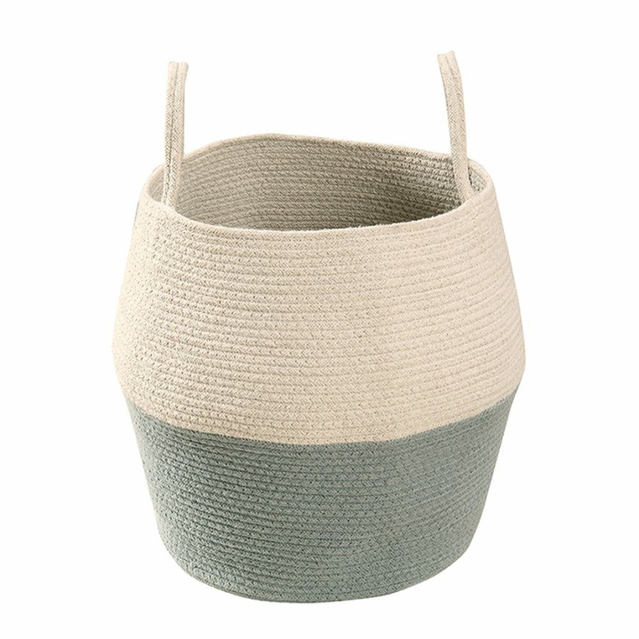 Kids Interiors & Decor * | Lorena Canals Cotton Basket Zoco Vintage Blue/Natural