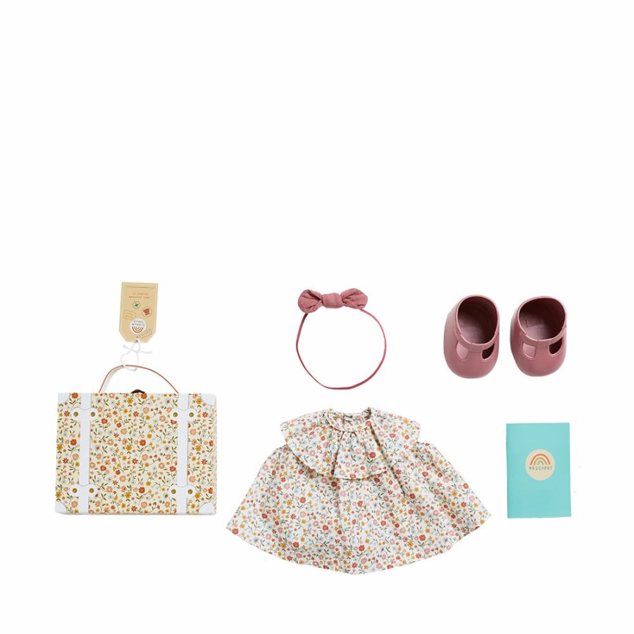 Gifts * | Olli Ella Dinkum Doll Travel Togs Prairie Floral New Arrivals