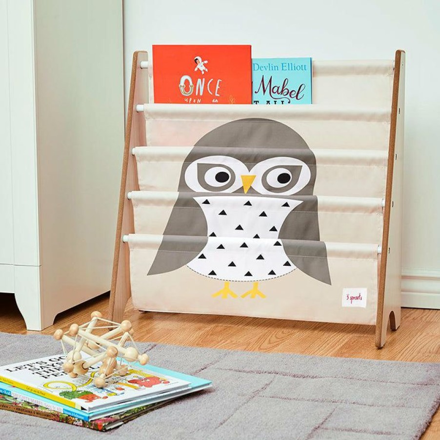 Kids Interiors & Decor * | Book Rack 3 Sprouts Book Shelf Rack Owl