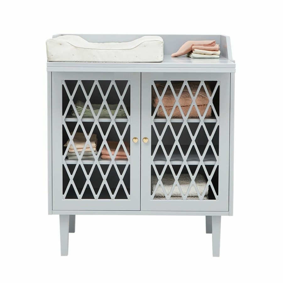 Kids Furniture * | Cam Cam Copenhagen Harlequin Changing Table Grey Changing Tables