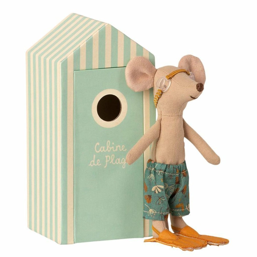 Gifts * | Maileg Mice & Bunnies Maileg Beach Cabin Mice Big Brother