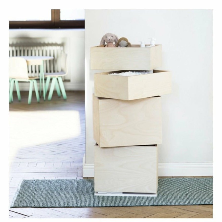 Kids Interiors & Decor * | In2Wood Storage Carousel 4 Boxes