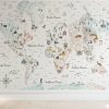 Kids Interiors & Decor * | Photowall Kids Custom Wall Mural Travel The World