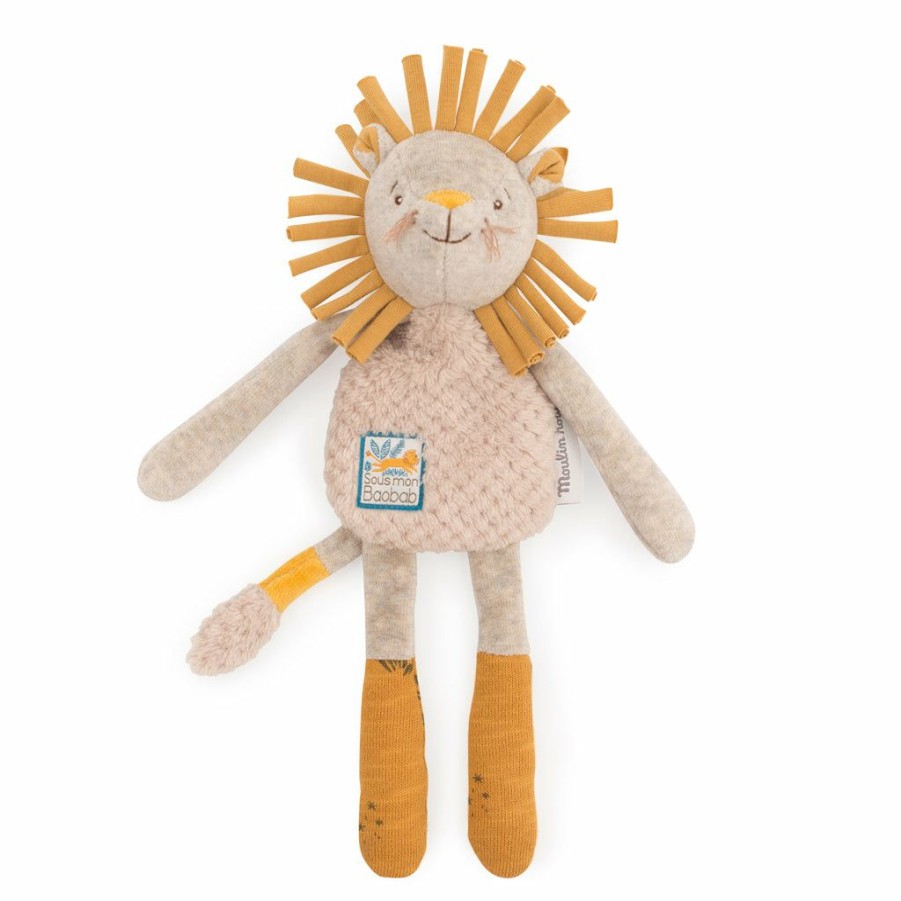 Gifts * | Build Your Own Gift Hamper Moulin Roty Rattle Comforter Lion