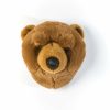 Kids Interiors & Decor * | Wild & Soft Wall Toy Oliver The Brown Bear Wall Decoration