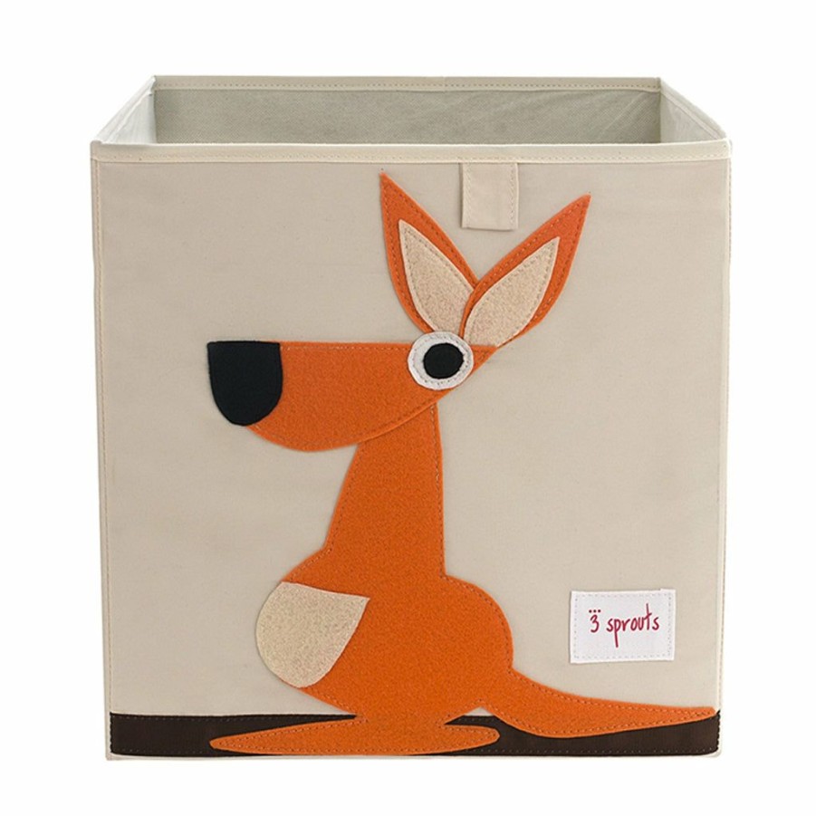 Kids Interiors & Decor * | 3 Sprouts Toy Storage Box Kangaroo Toy Storage Boxes