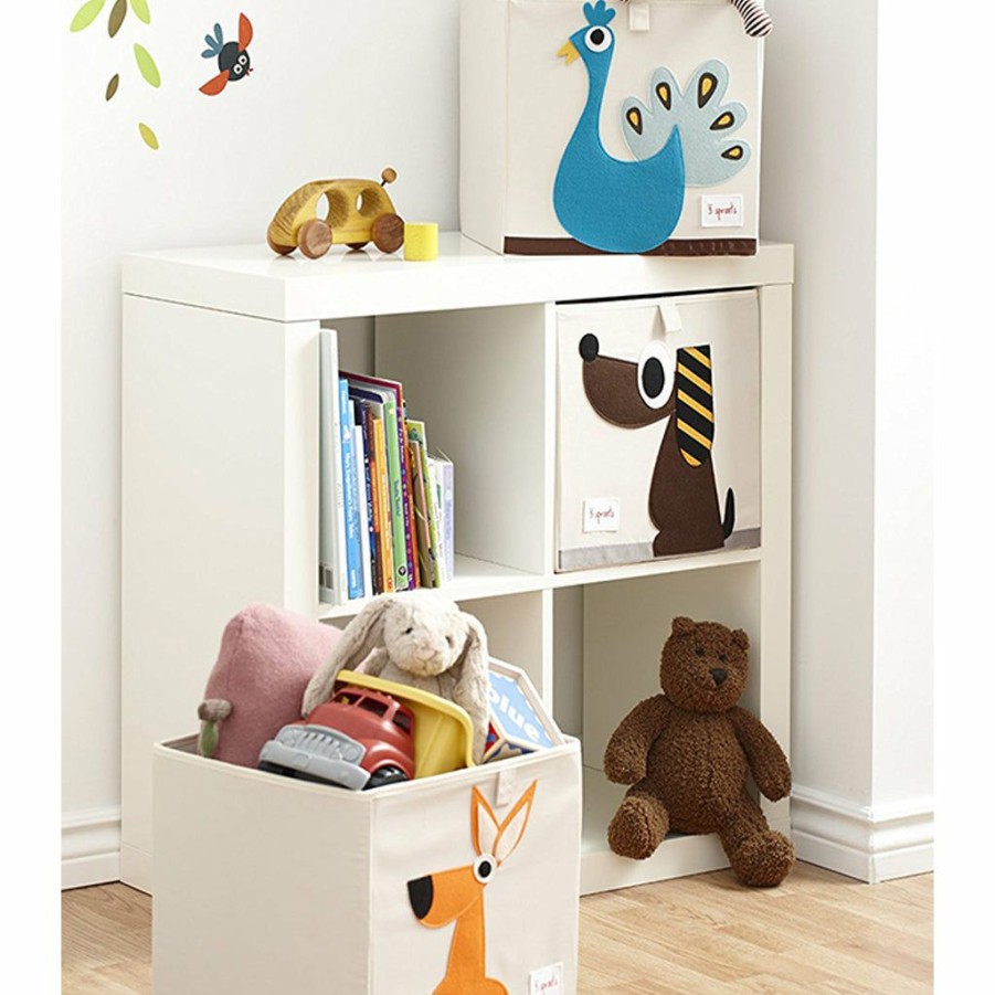 Kids Interiors & Decor * | 3 Sprouts Toy Storage Box Kangaroo Toy Storage Boxes