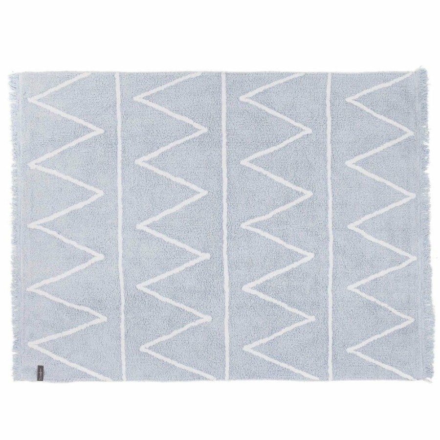 Kids Interiors & Decor * | Lorena Canals Machine Washable Rug Hippy Soft Blue