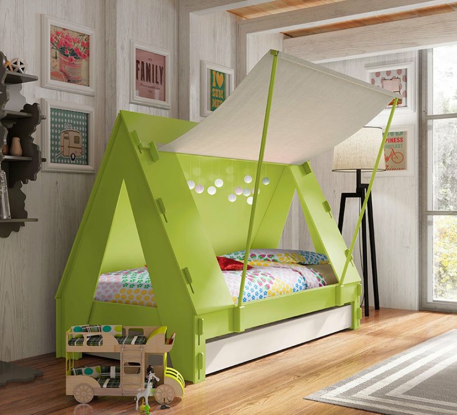 Kids Furniture * | Mathy By Bols Camping Tent Childs Single Bed Colour Lacquer (20+ Colours) Kids Beds