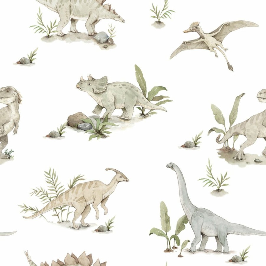 Kids Interiors & Decor * | Dekornik Dinosaur World Wallpaper Kids Wallpaper