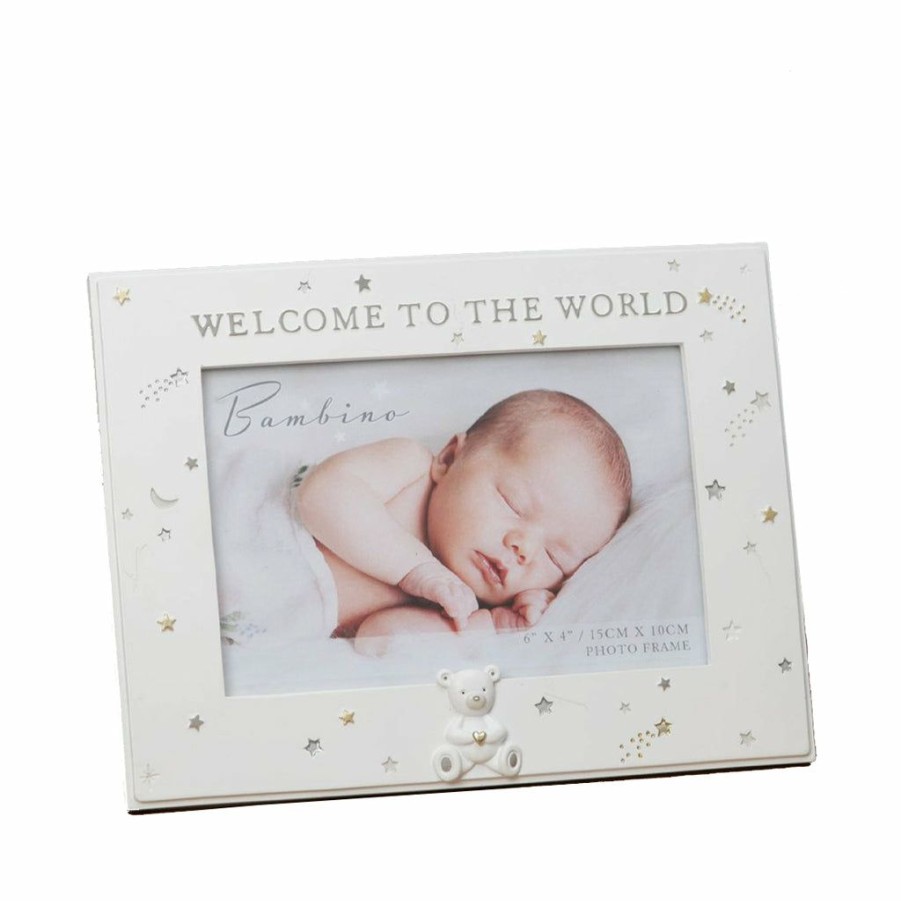 Kids Interiors & Decor * | Cherish Me Dublin Welcome To The World Photo Frame 4" X 6" Decorative Items