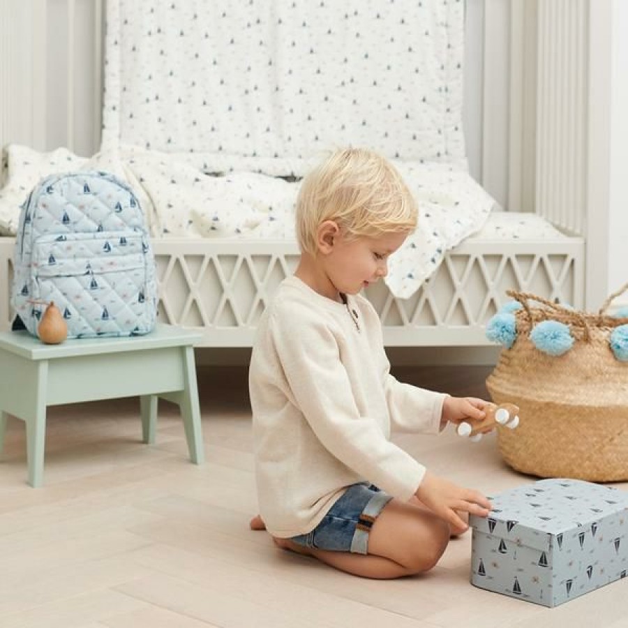 Kids Interiors & Decor * | Cam Cam Copenhagen Belly Basket Blue